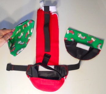 Christmas Goose Diaper Holder Santa Pants